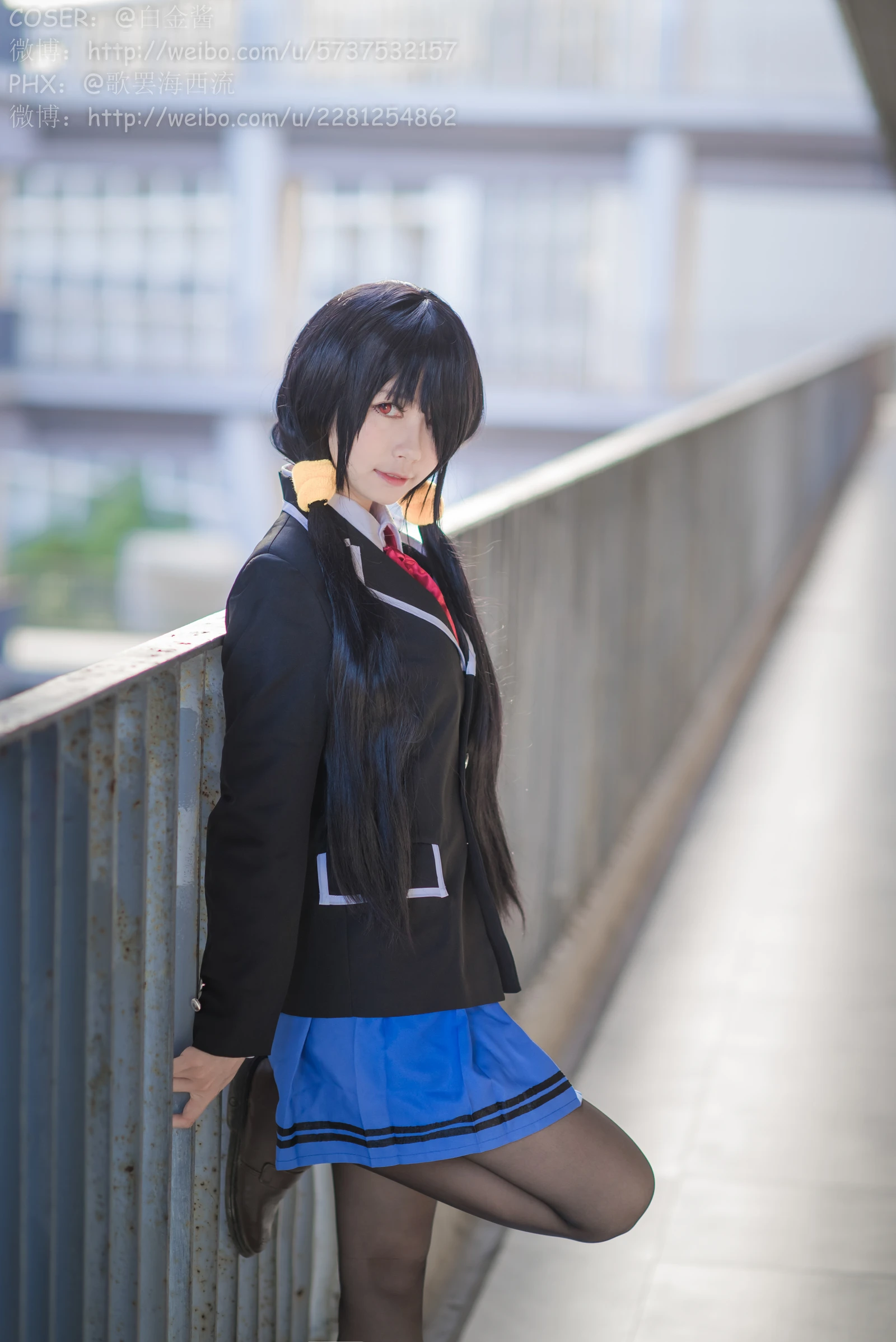图片[3]-白金Saki 制服黑丝 28P-COS世界